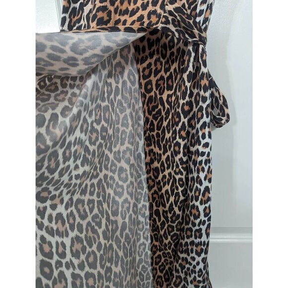 Revolve LPA Silvia Wrap Dress women's size XS animal leopard print - Picture 6 of 10